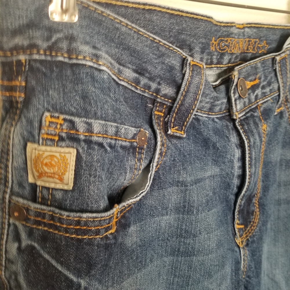 Cinch Carter 100% cotton relaxed fit medium wash denim jeans 31 - Picture 8 of 9